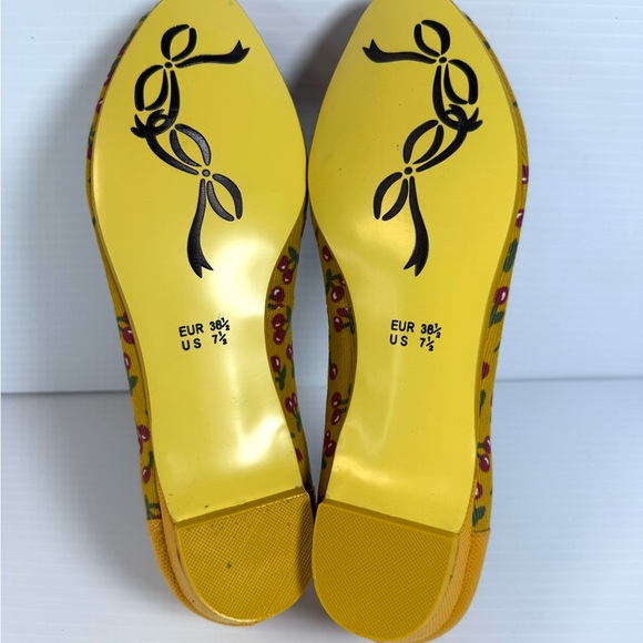 Poetic License Yellow and Orange Bow Flats NWT - Picture 10 of 14